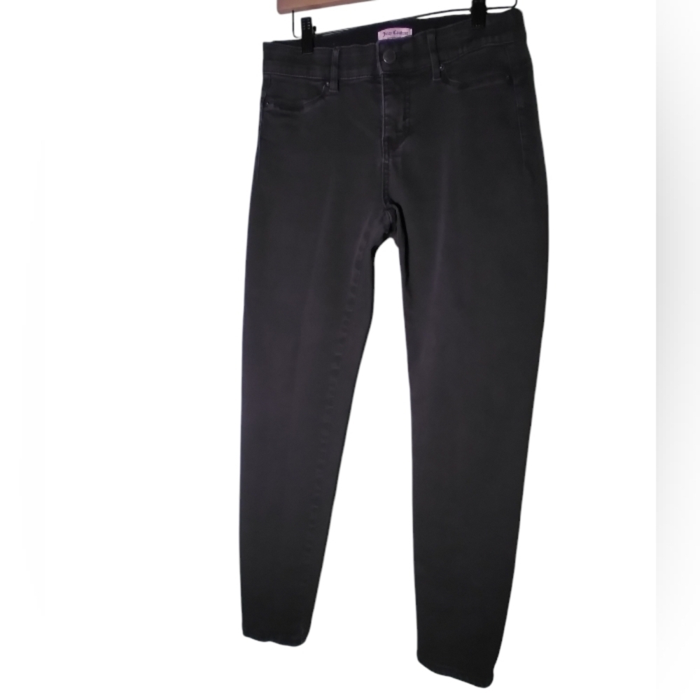 Juicy Couture black womens denim jeans skinny size 6